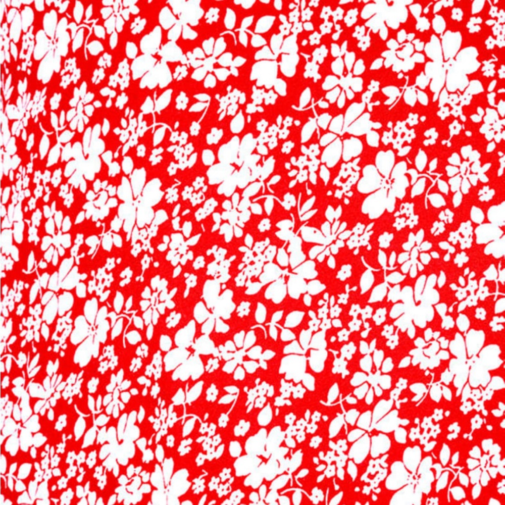 LULU’s Red & White Floral Printed Choker Swing Dress Mini Dress Sz S - Picture 5 of 15